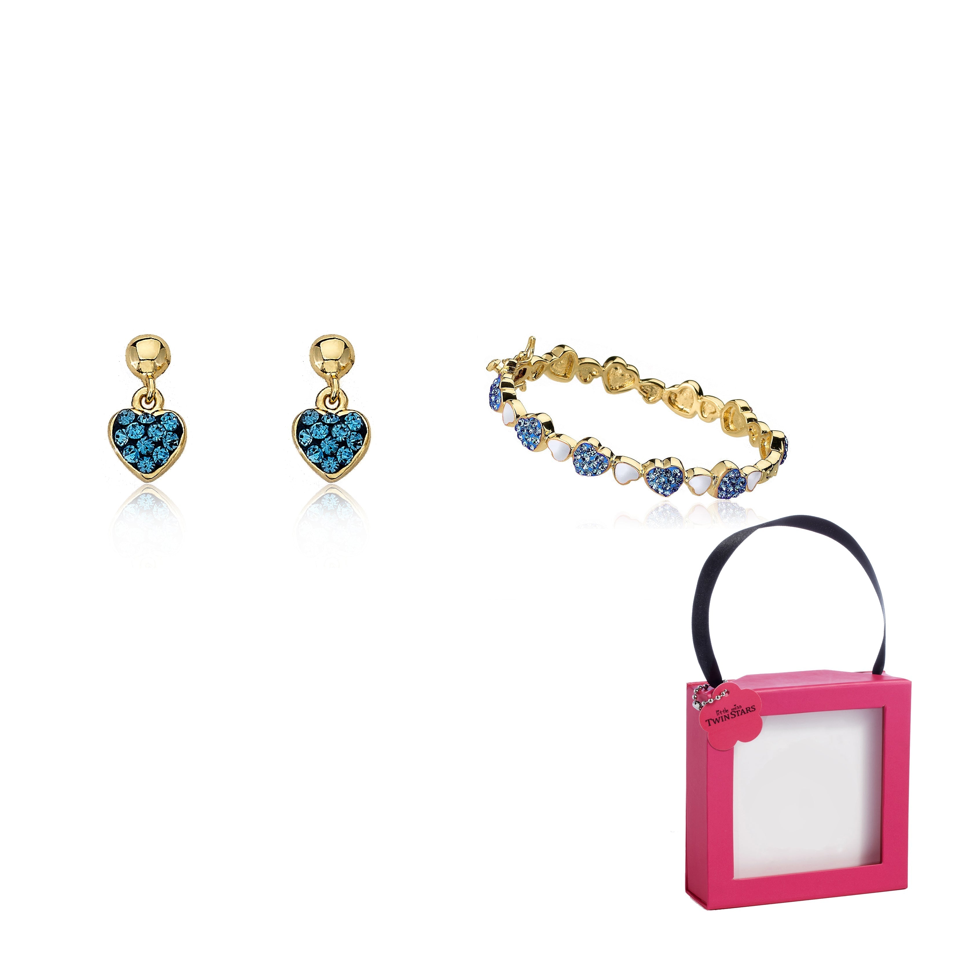 Crystal Heart Bangle