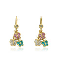 Crystal Butterfly Cluster Dangle Earring