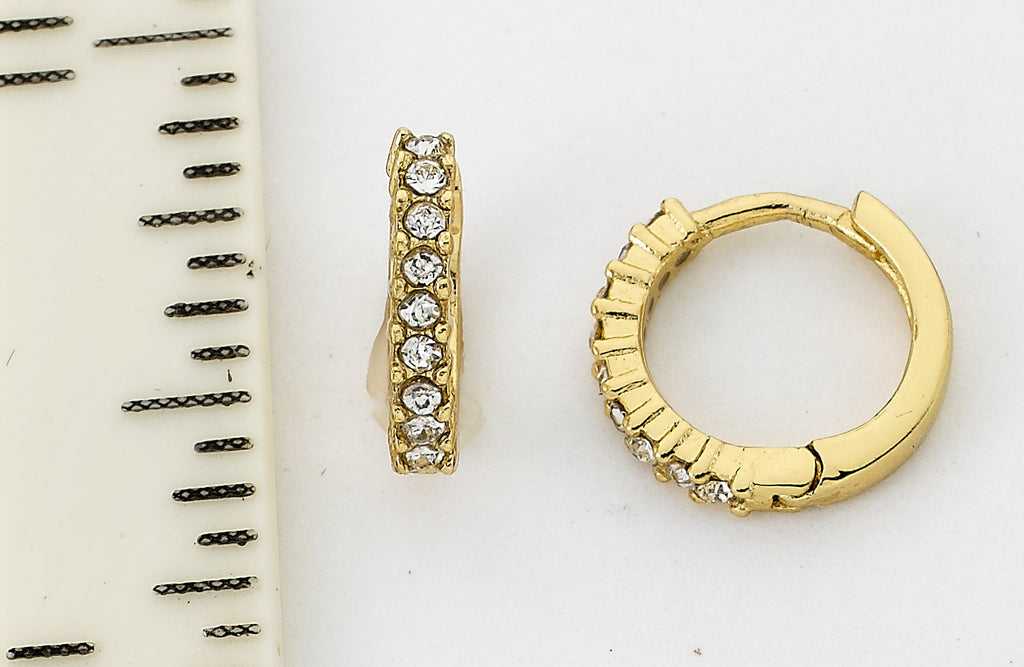Tiny Crystal Huggy Earring