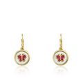 Coin Butterfly Dangle Earring