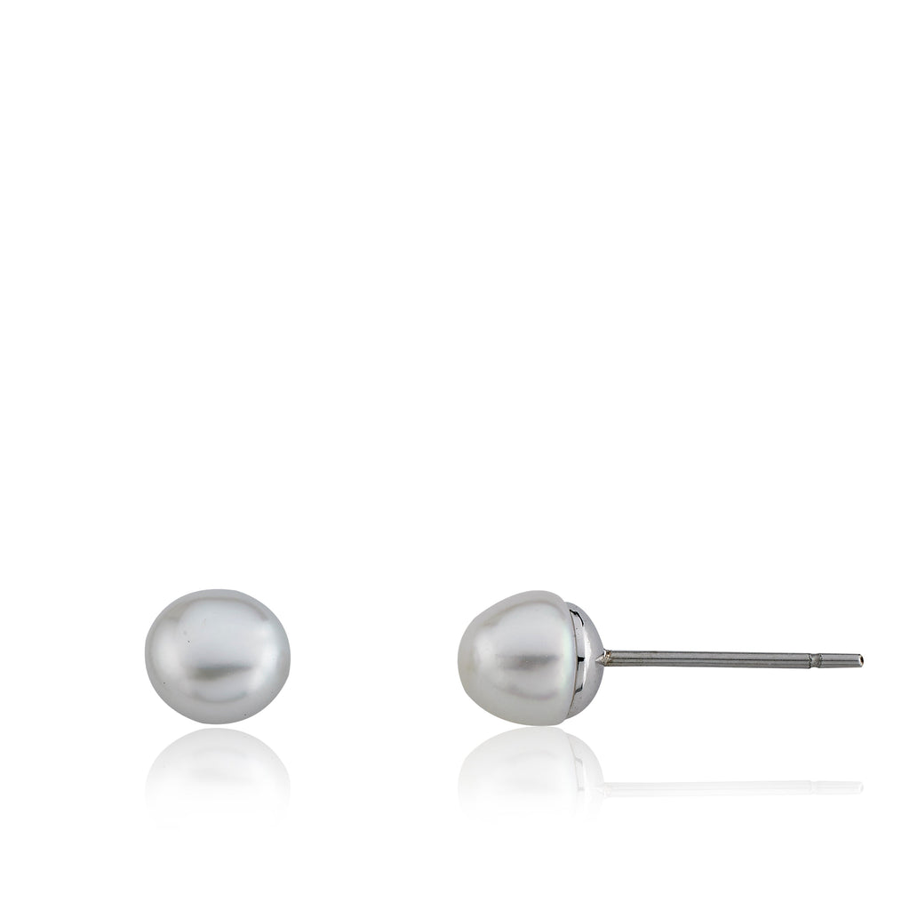 Surgical Steel 8mm Fresh Water Pearl Stud Earring