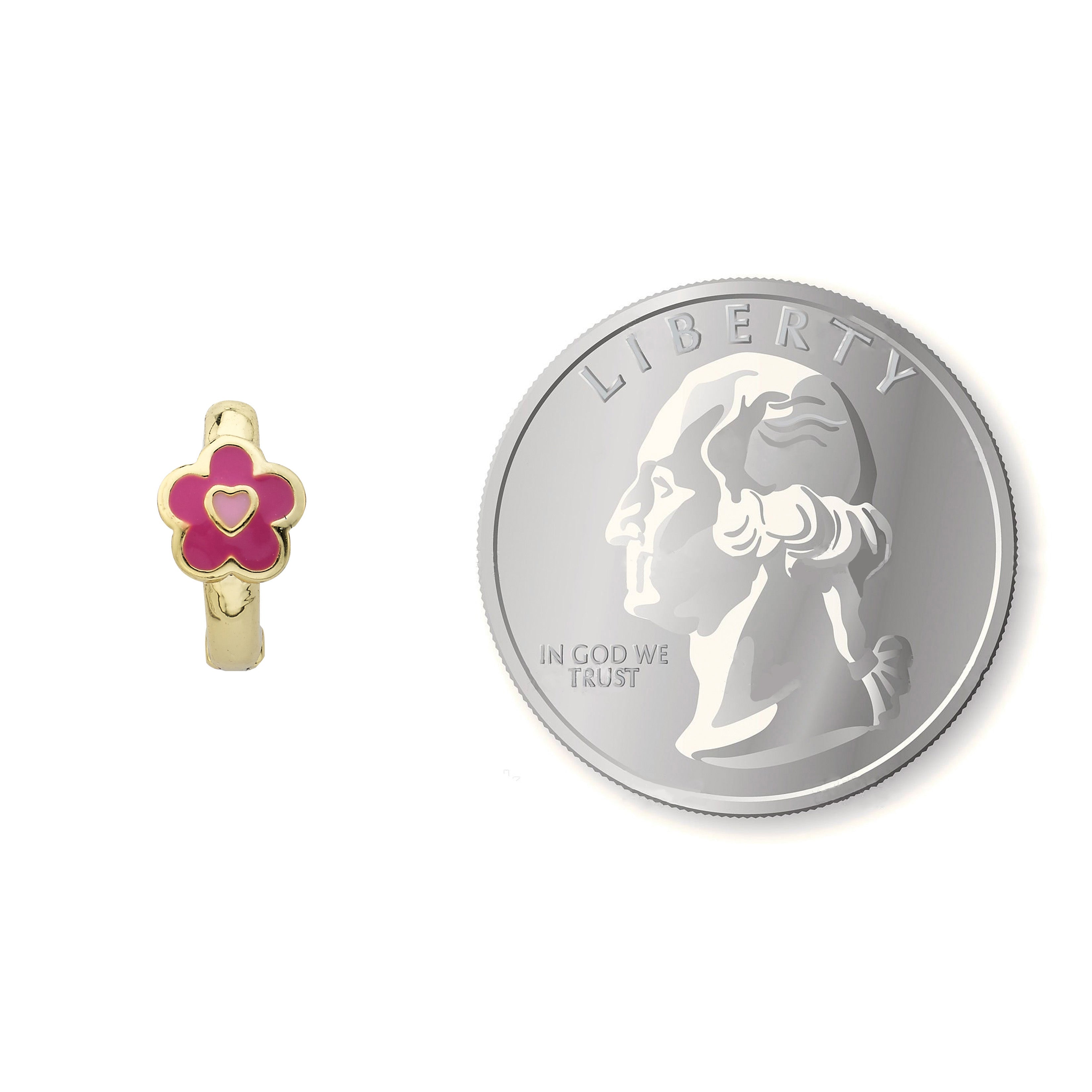 Flower Huggy Earring