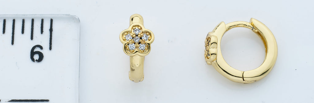 Cz Flower Baby Earring