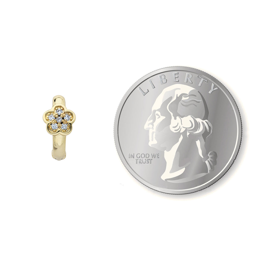 Cz Flower Baby Earring
