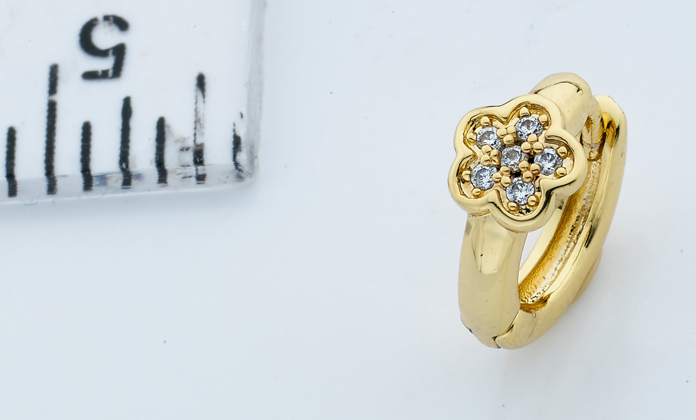 Cz Flower Baby Earring