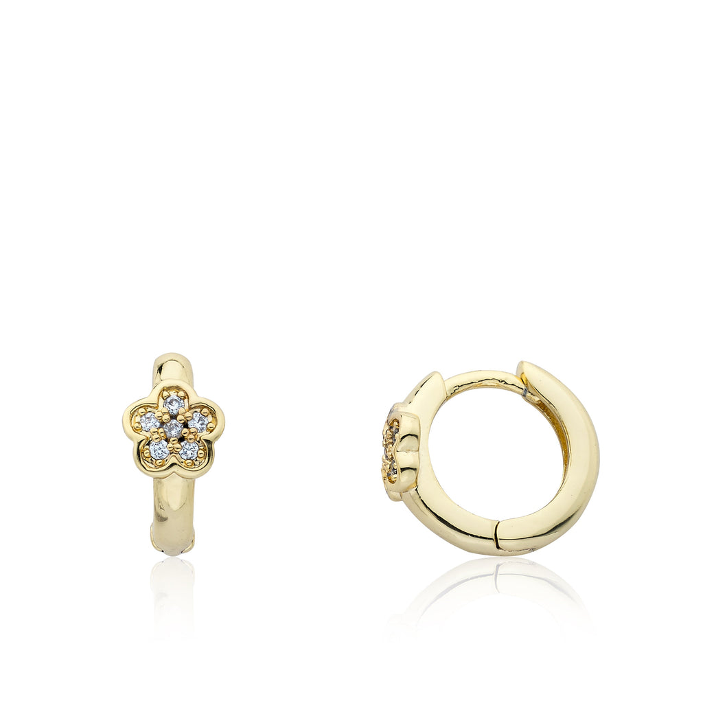 Cz Flower Baby Earring