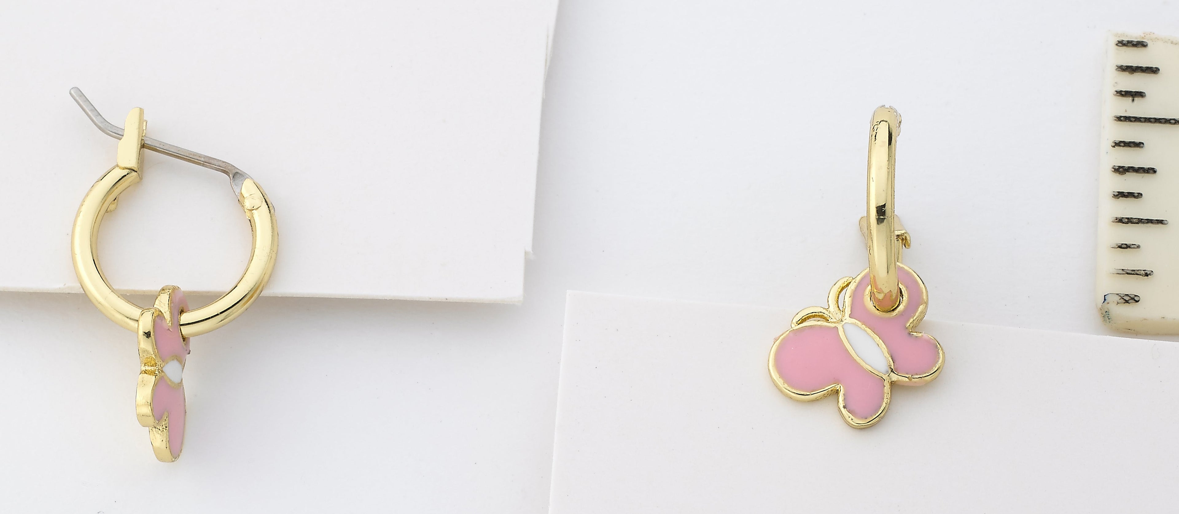 Butterfly Slide Hoop Earring