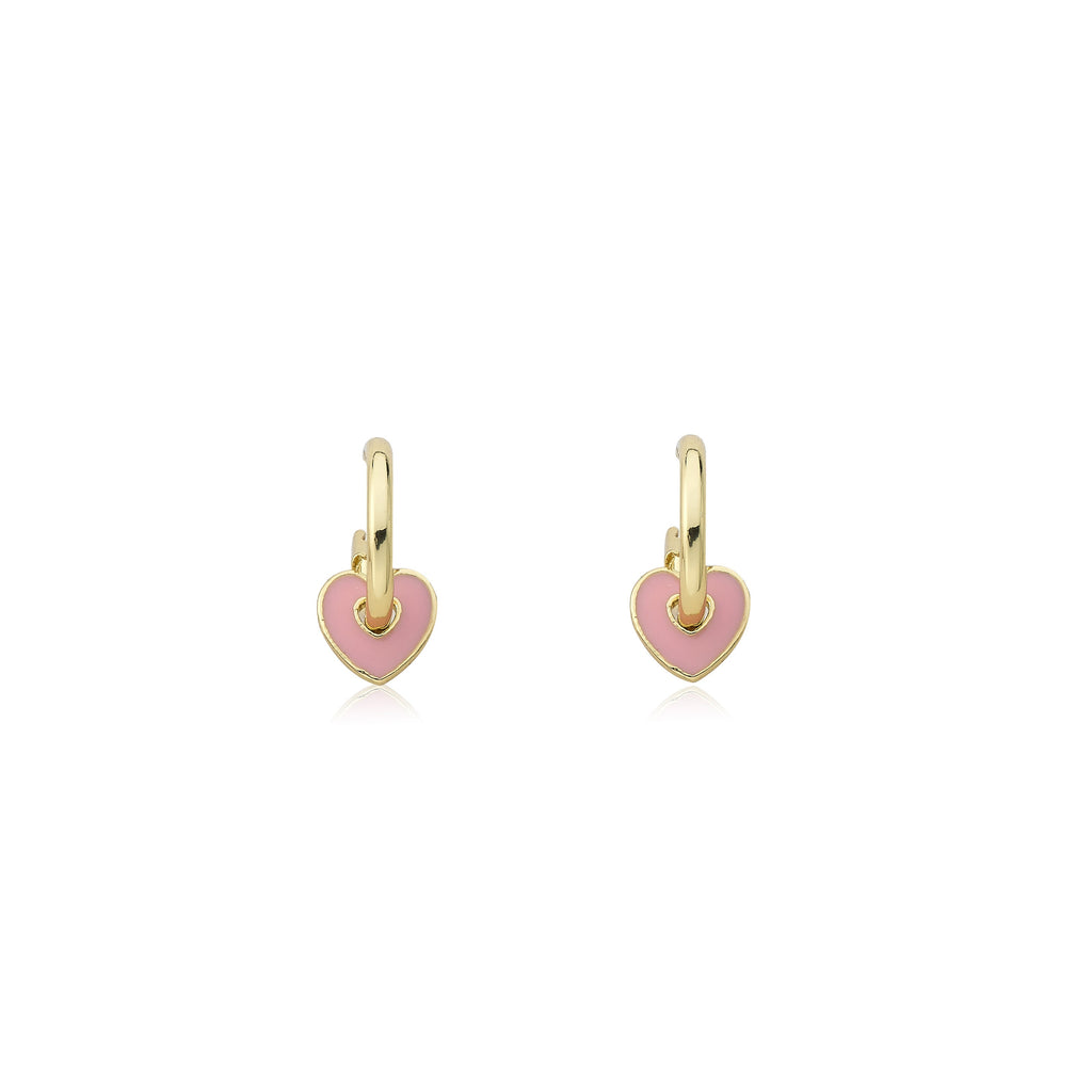 Heart Slide Hoop Earring