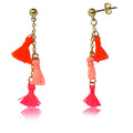 Mileez Triple Tassel Dangle Earring