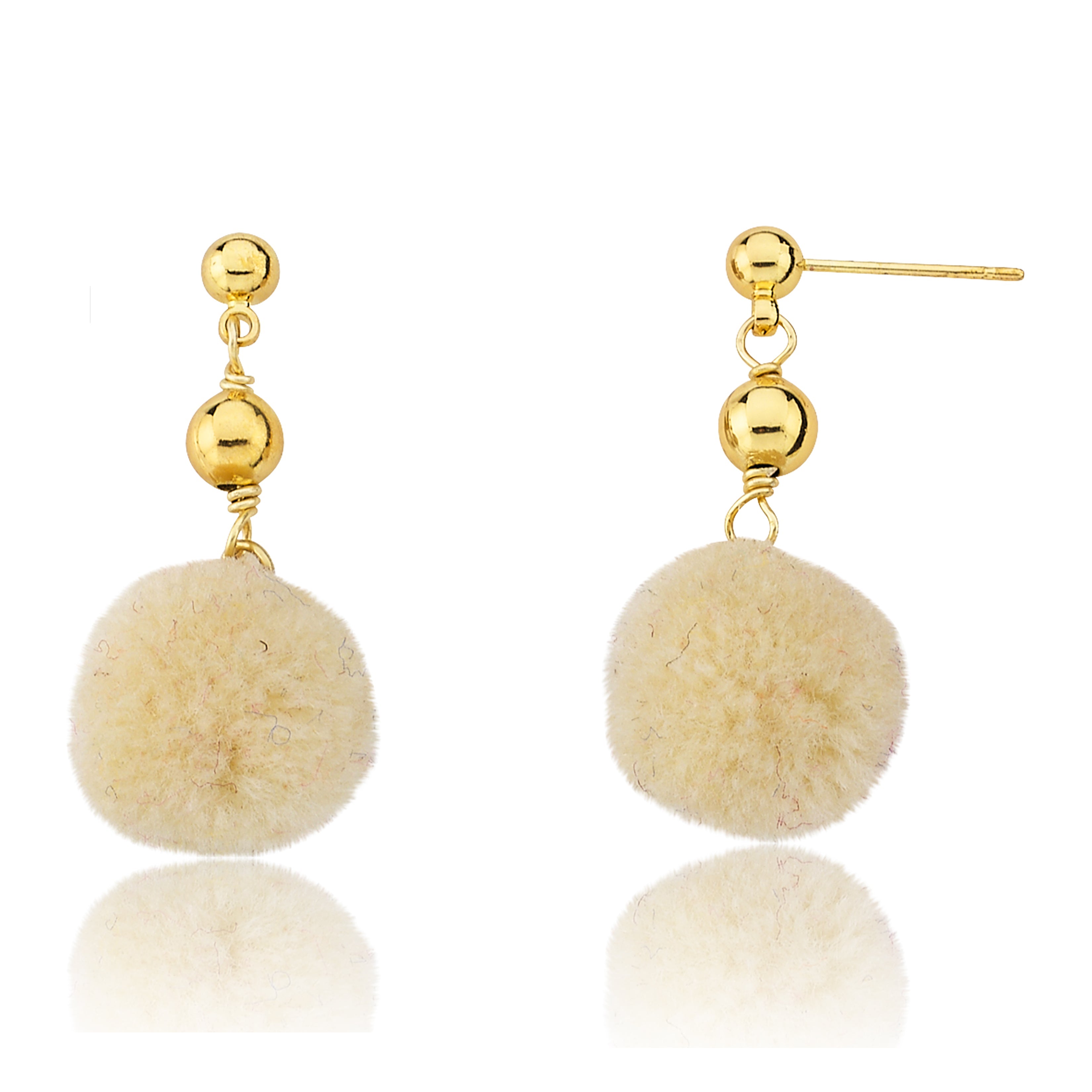 Mileez Pom Pom Dangle Earring