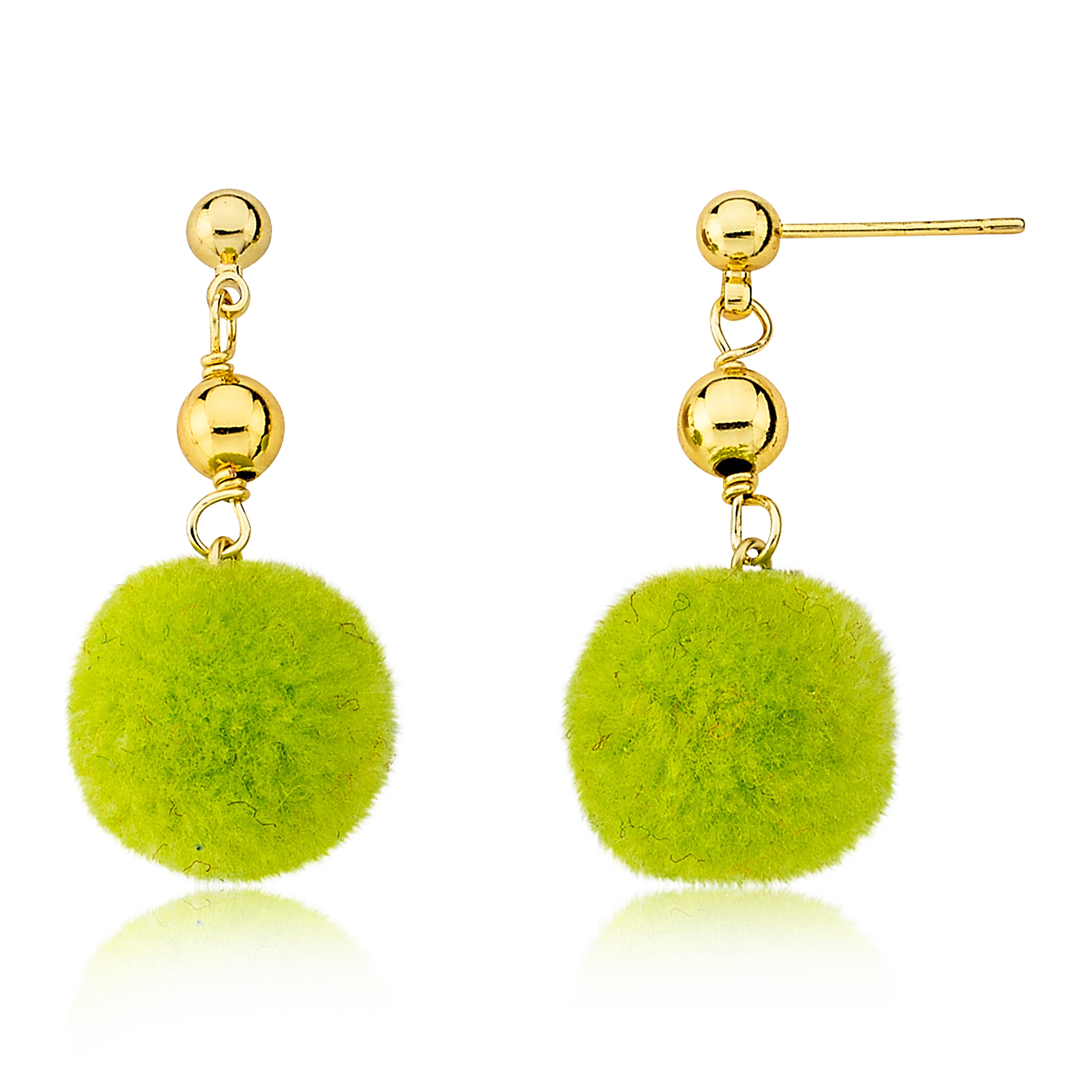 Mileez Pom Pom Dangle Earring