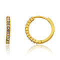 Medium Sized Crystal Huggy Earring