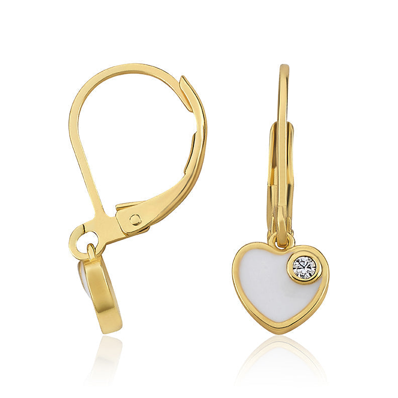 Heart Crystal Speck Earring