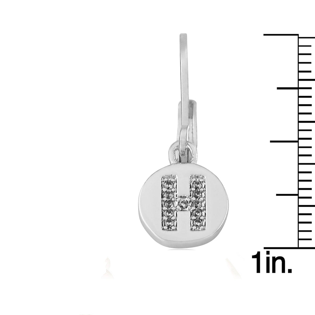 Classic! Initial Disc Leverback Earring