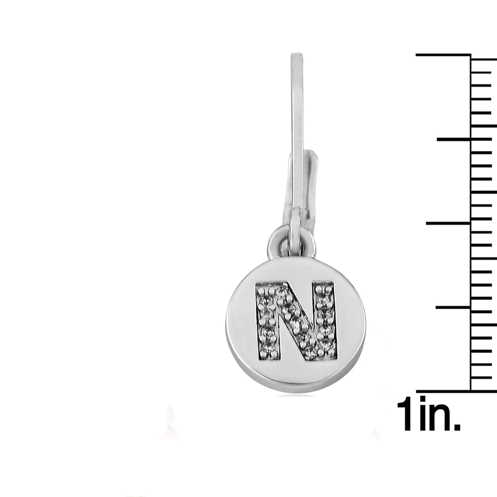 Classic! Initial Disc Leverback Earring