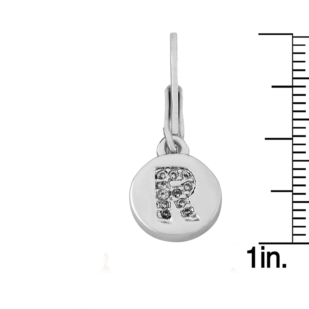 Classic! Initial Disc Leverback Earring
