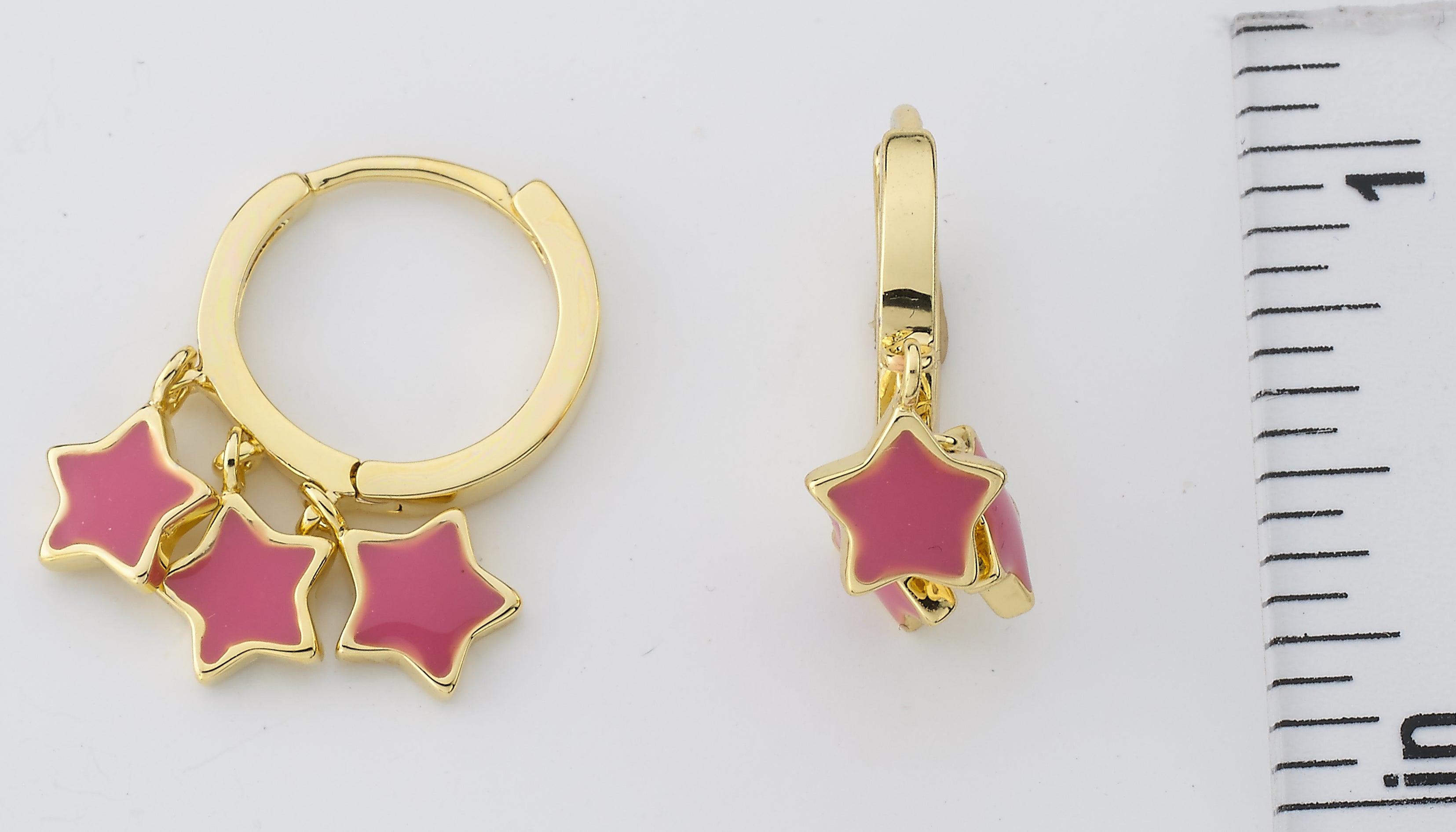 Enamel Star Dangle Earring