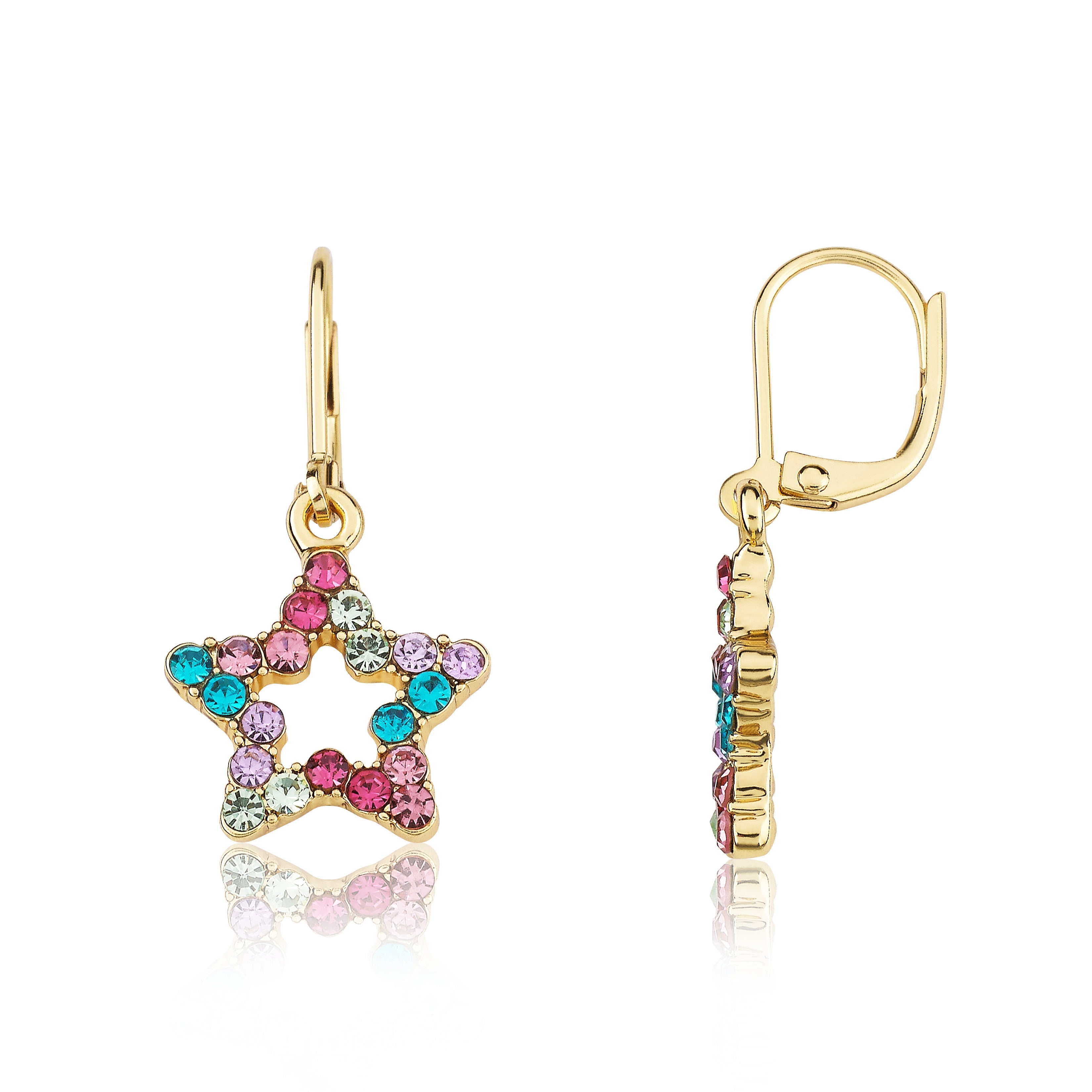 Rainbow Star Dangle Earring