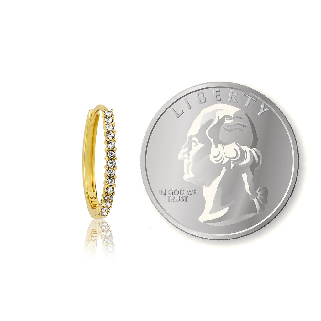 Quarter Size Hoop Earring