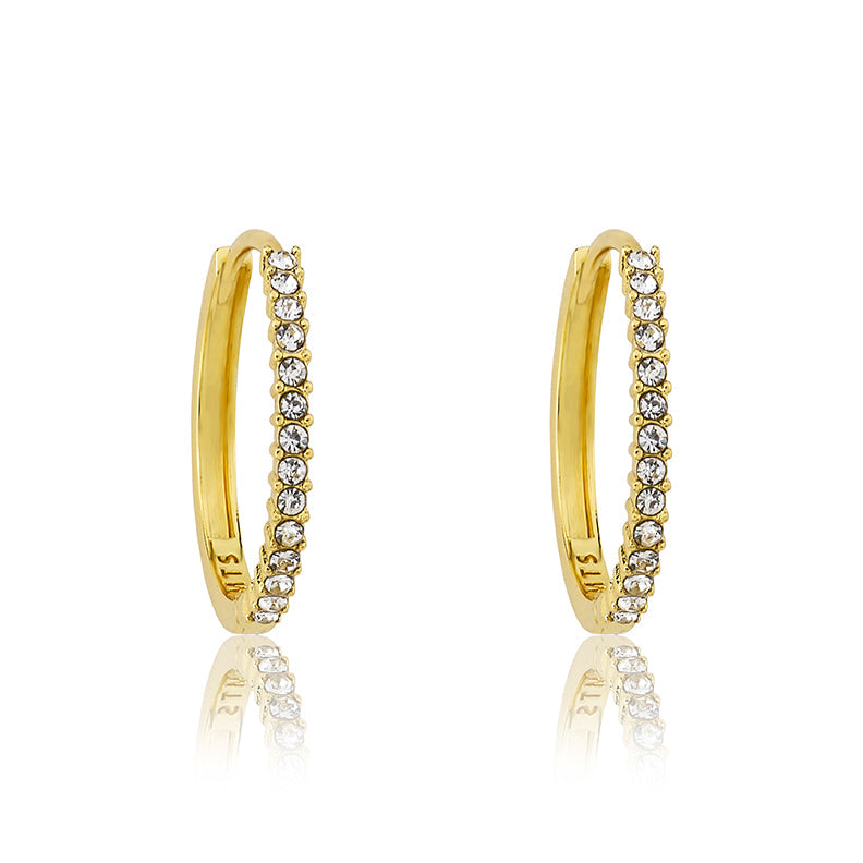 Quarter Size Hoop Earring