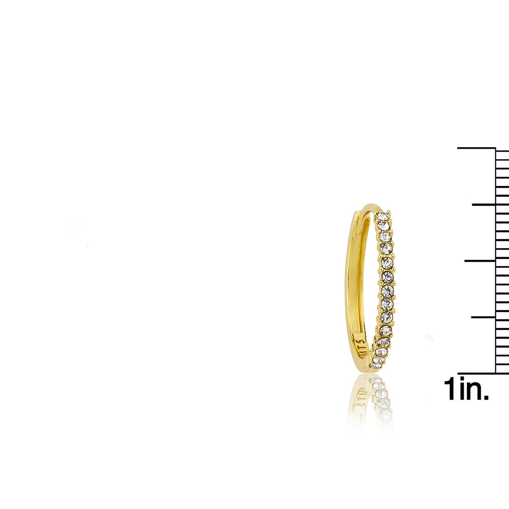Quarter Size Hoop Earring