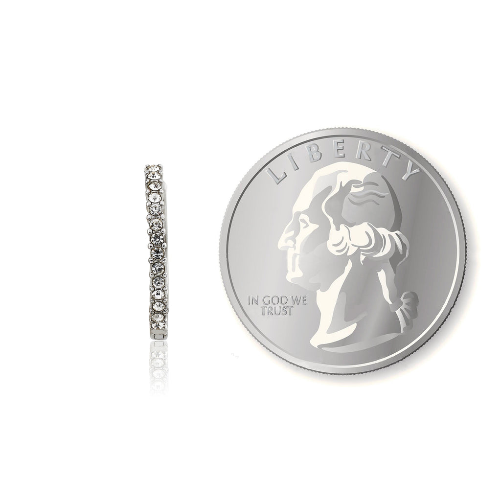 Quarter Size Hoop Earring