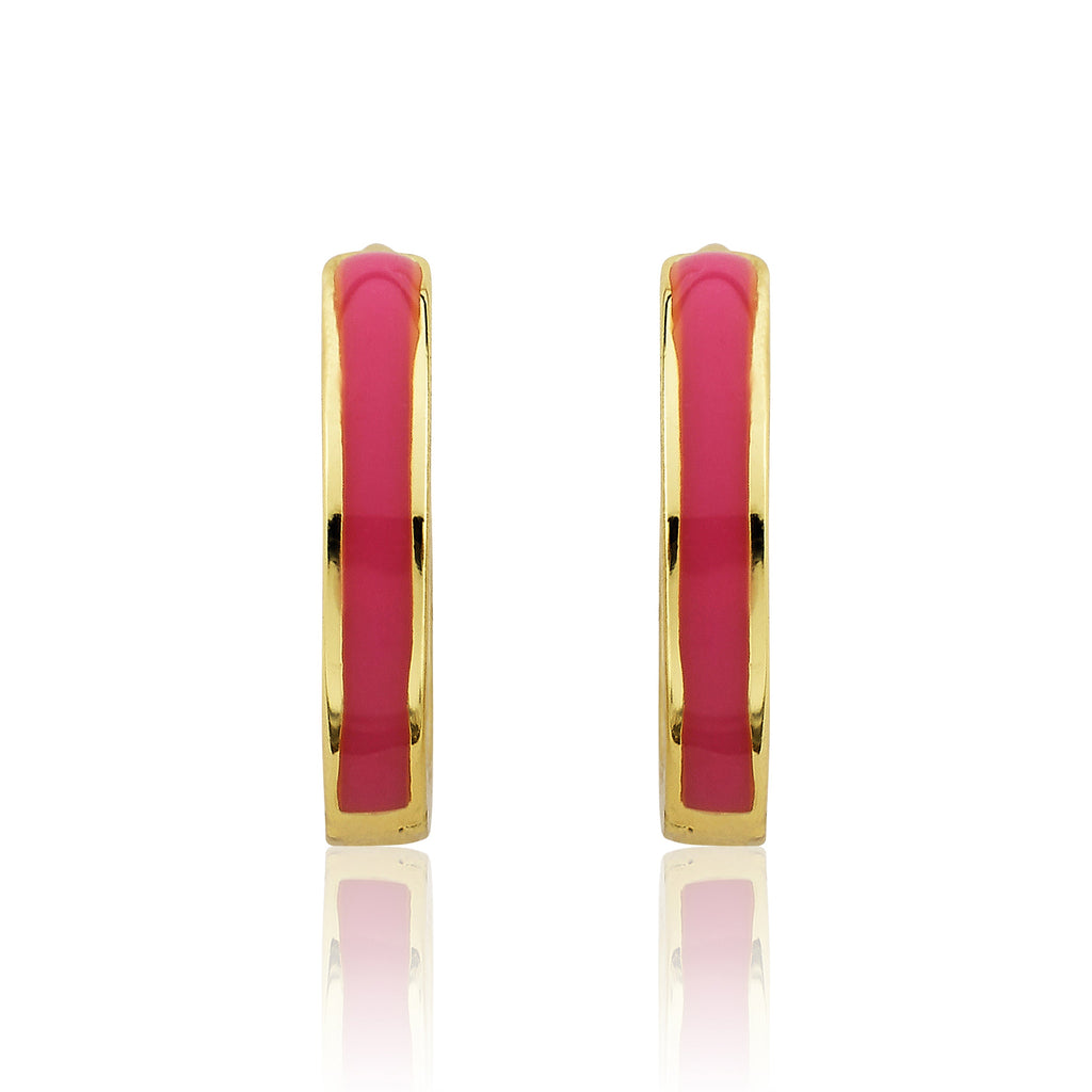 Enamel Huggy Earring