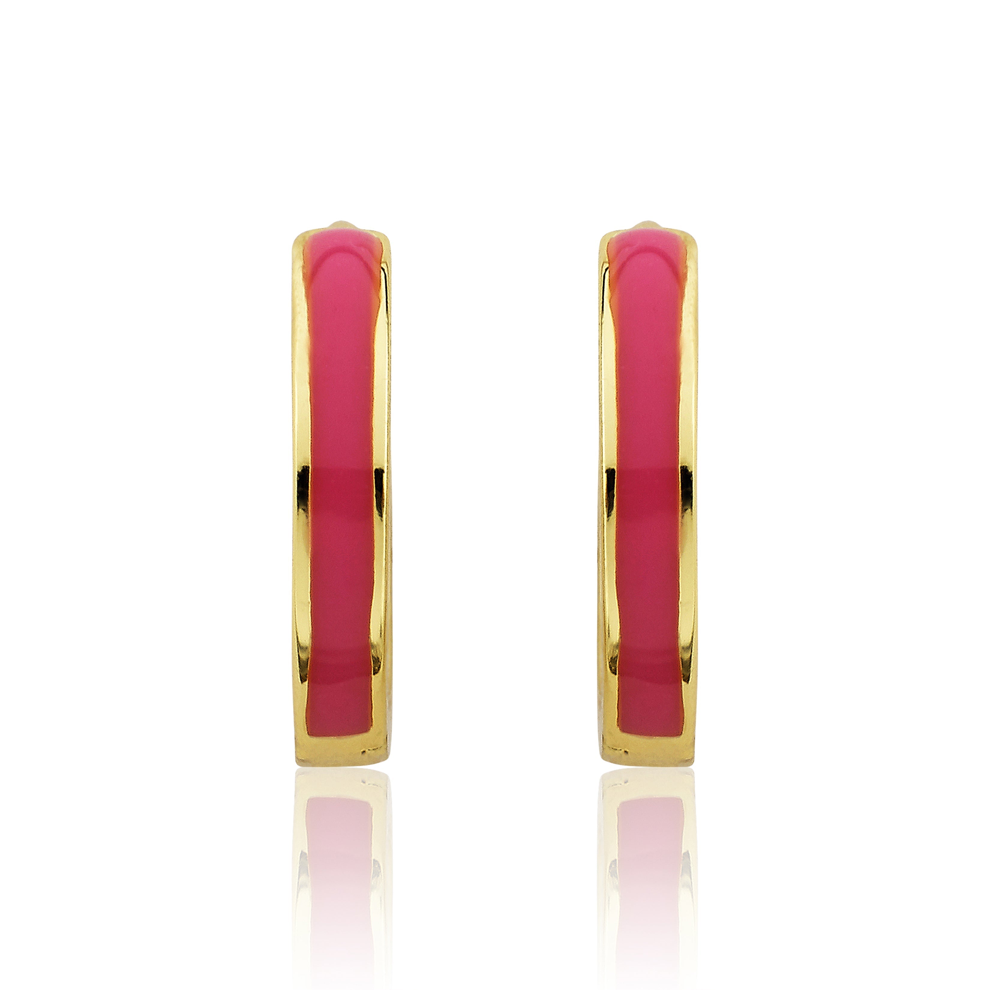 Enamel Huggy Earring