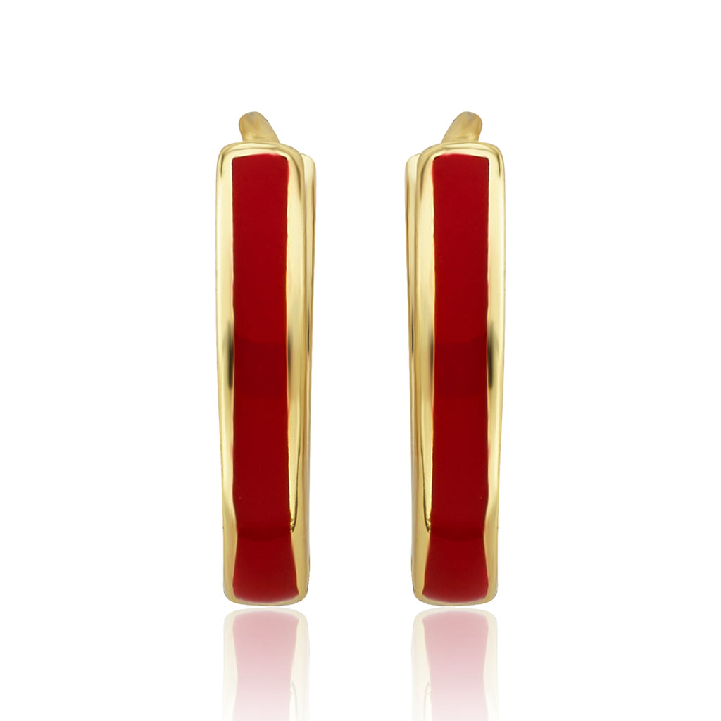 Enamel Huggy Earring