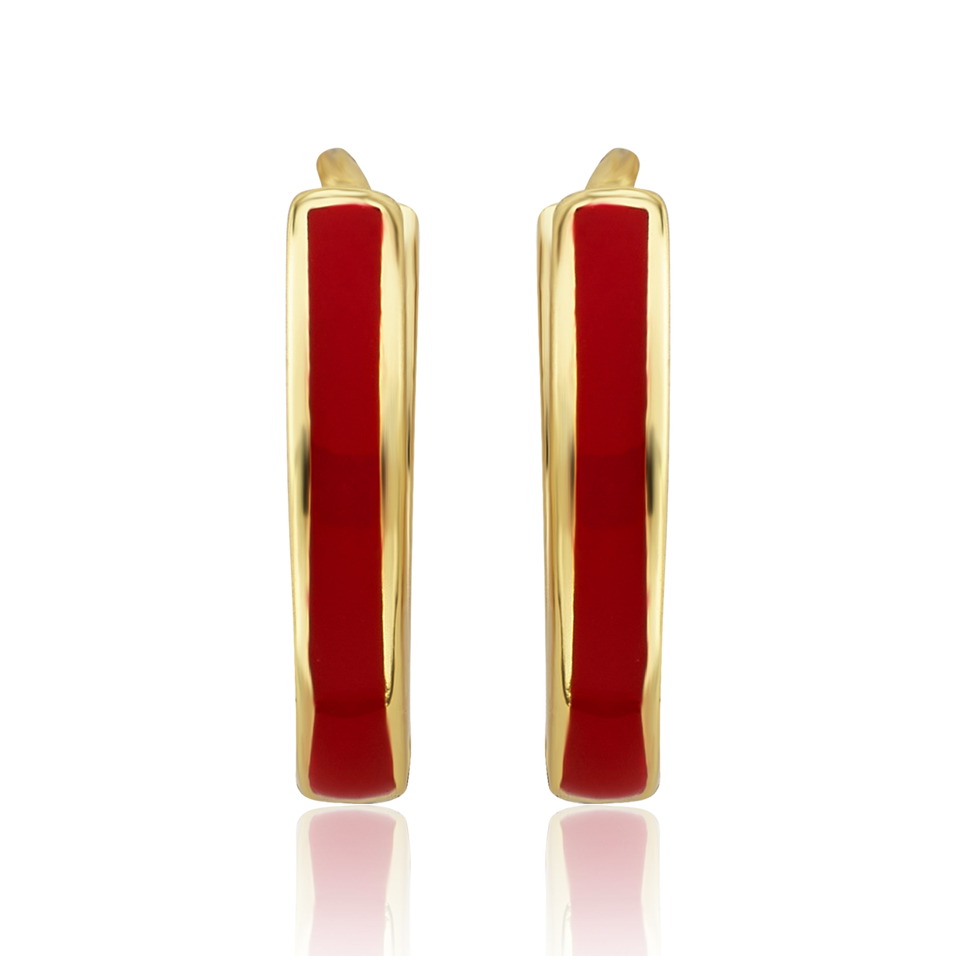 Enamel Huggy Earring