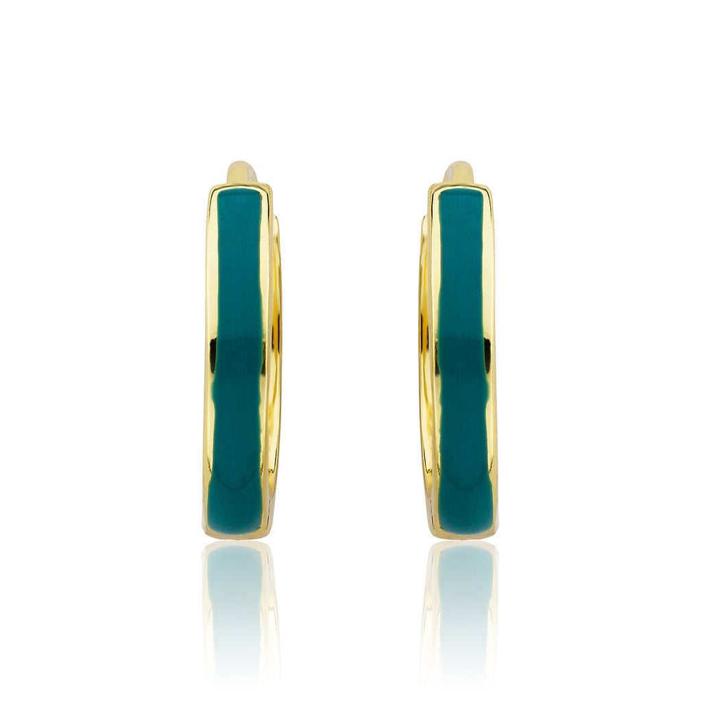 Enamel Huggy Earring