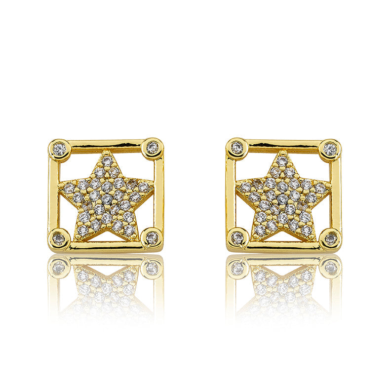 Cz Star Stud Earring