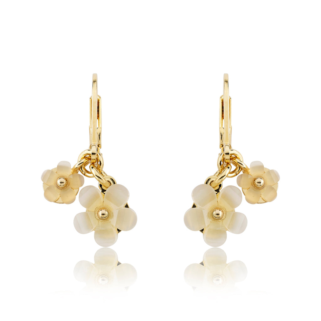 Double Dangle Flower Earring