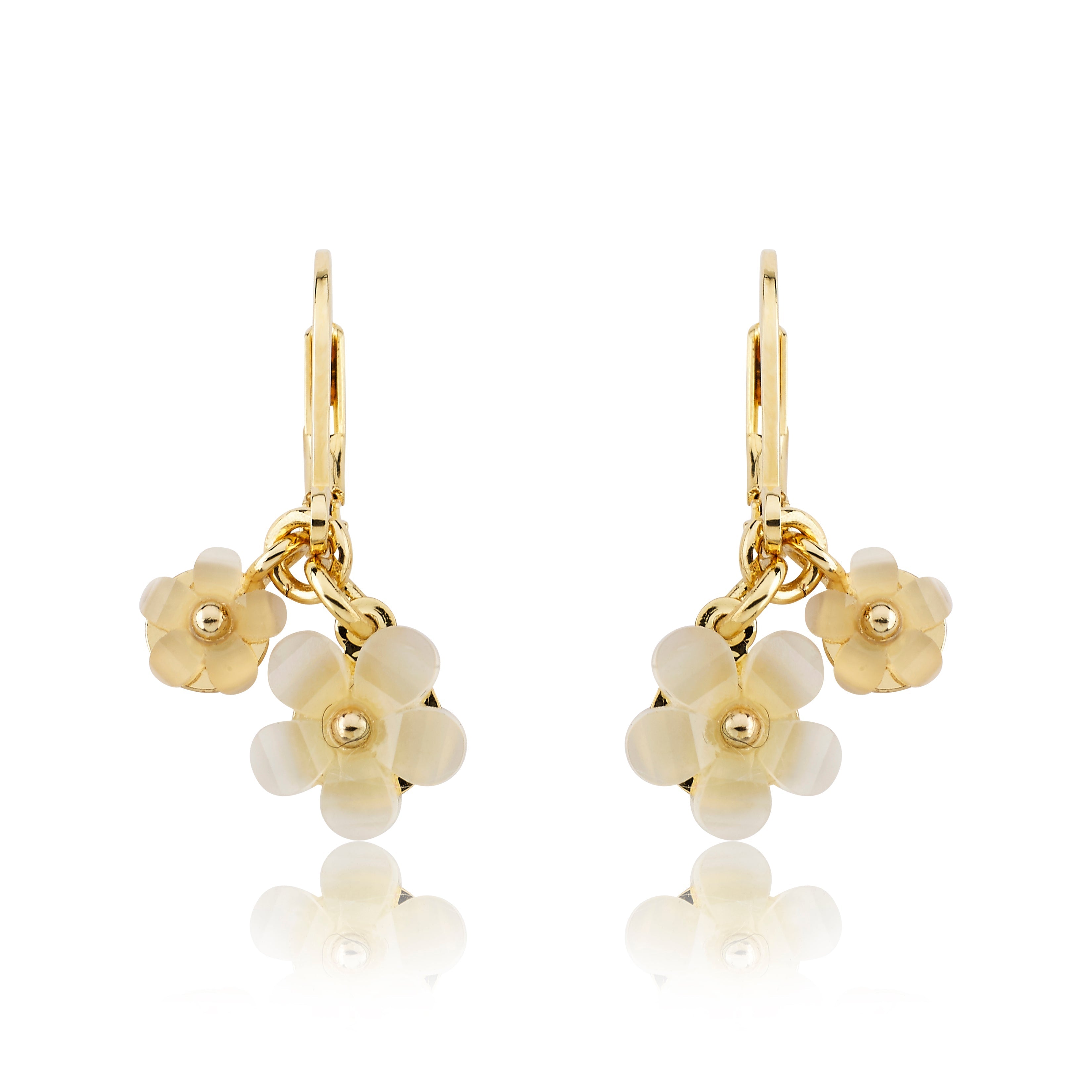 Double Dangle Flower Earring