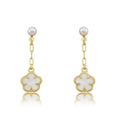 Mother of Pearl Flower Dangle Earring