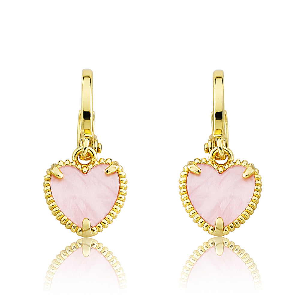 Mother of Pearl Heart Earring