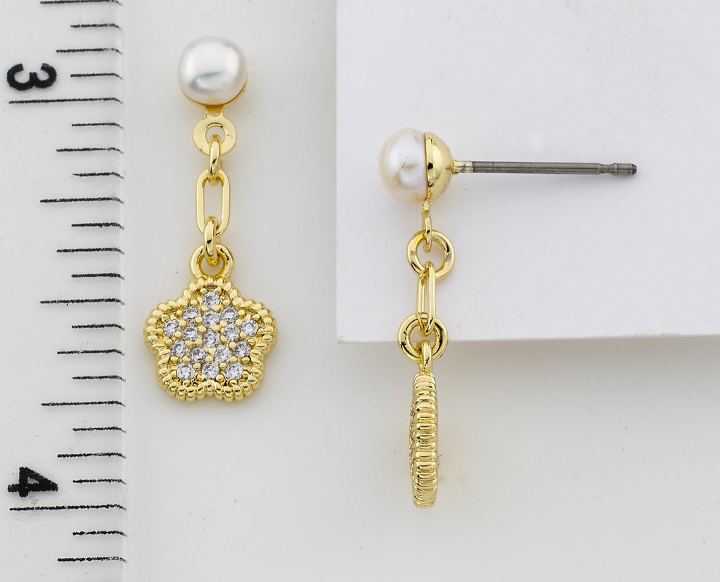 Flower Dangle Earring