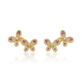 LMTS Classic! Pave Double Butterfly Stud Earring