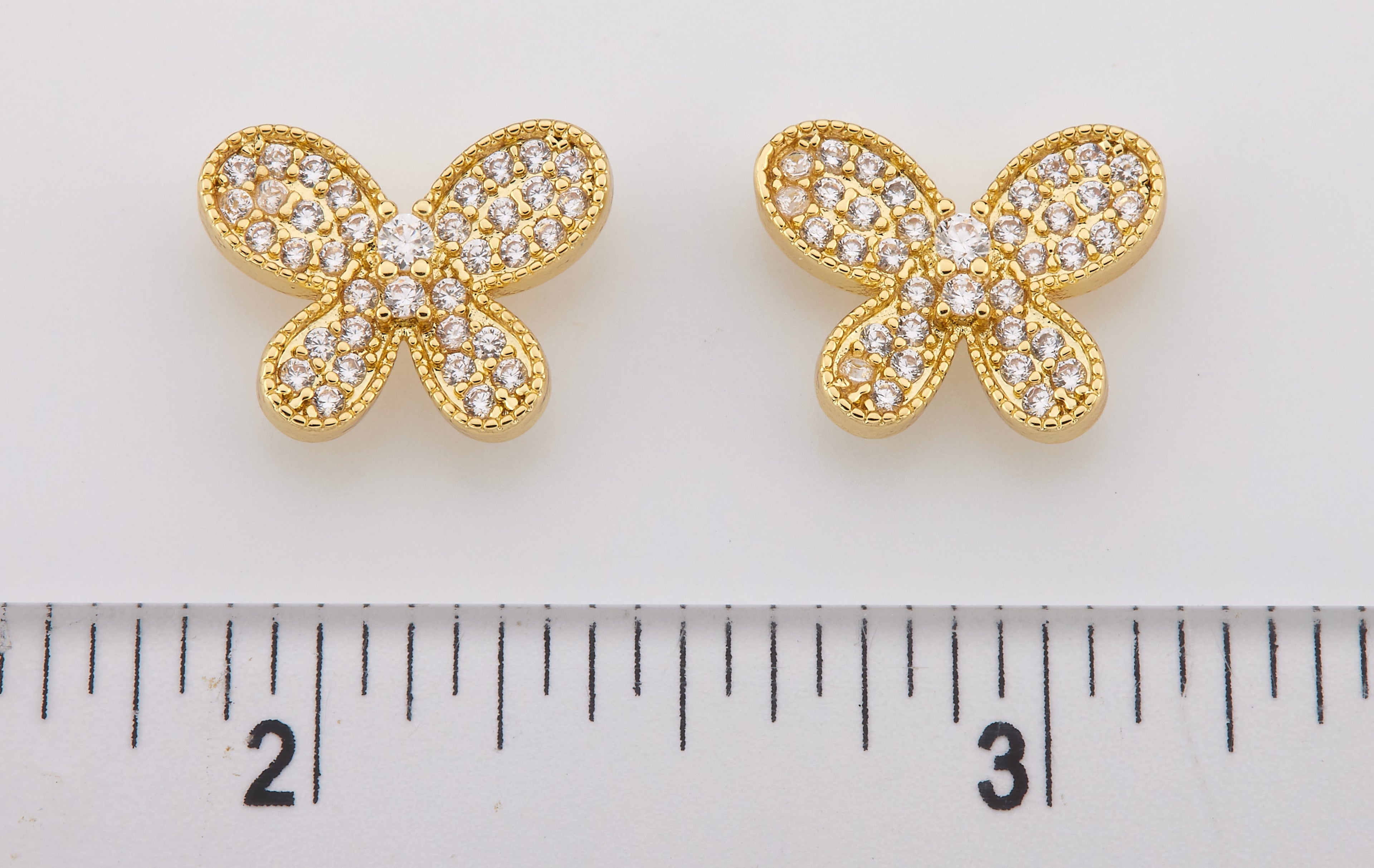 LMTS Classic! Pave Butterfly Stud Earring