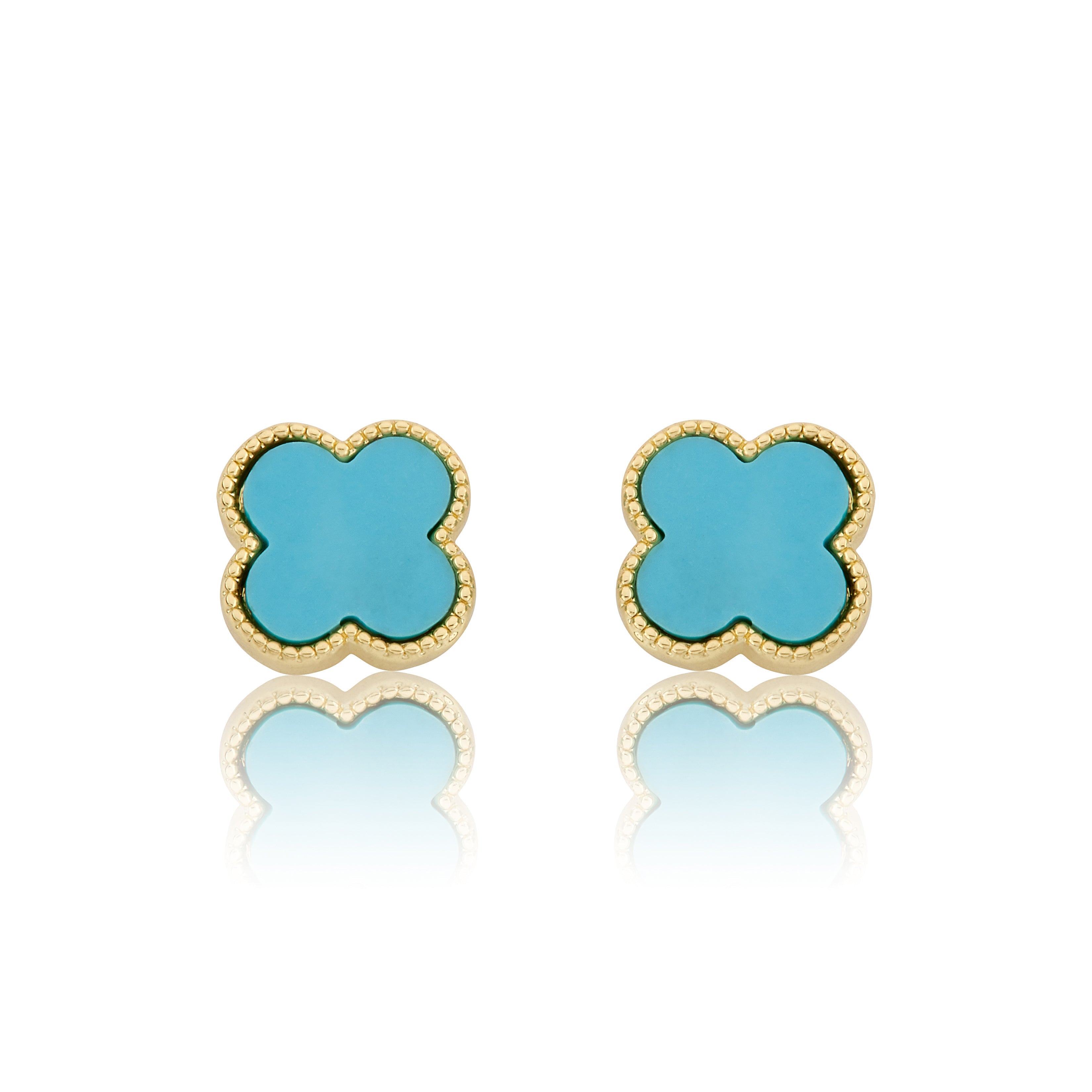 LMTS Classic! Mother Of Pearl Clover Stud Earring