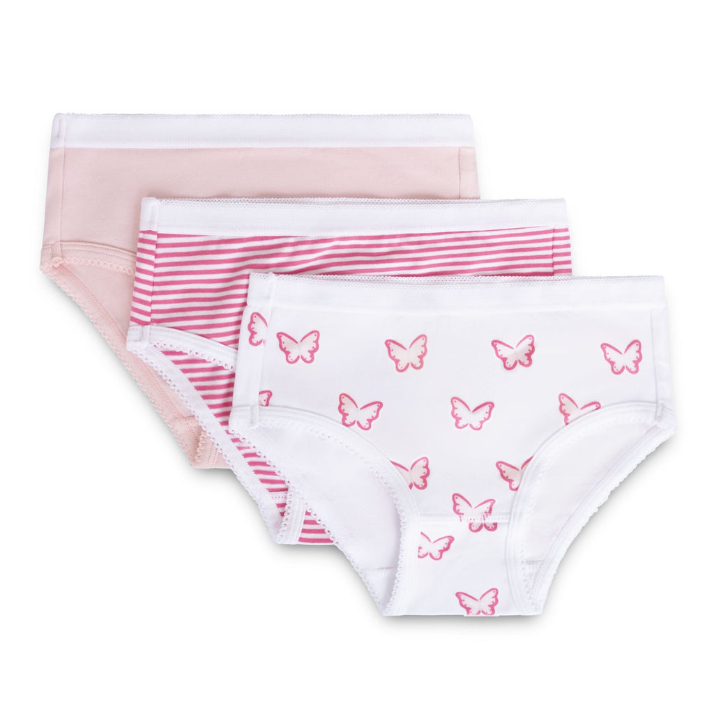 Feathers Solid White Snug Tagless Super Soft Cotton Underwear - Girls Underwear Briefs Panties
