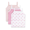Feathers Butterfly + Stripe Super Soft Girls Undershirts Tagless Camisoles – Cotton Cami Girls Tank Tops (3 Pack)
