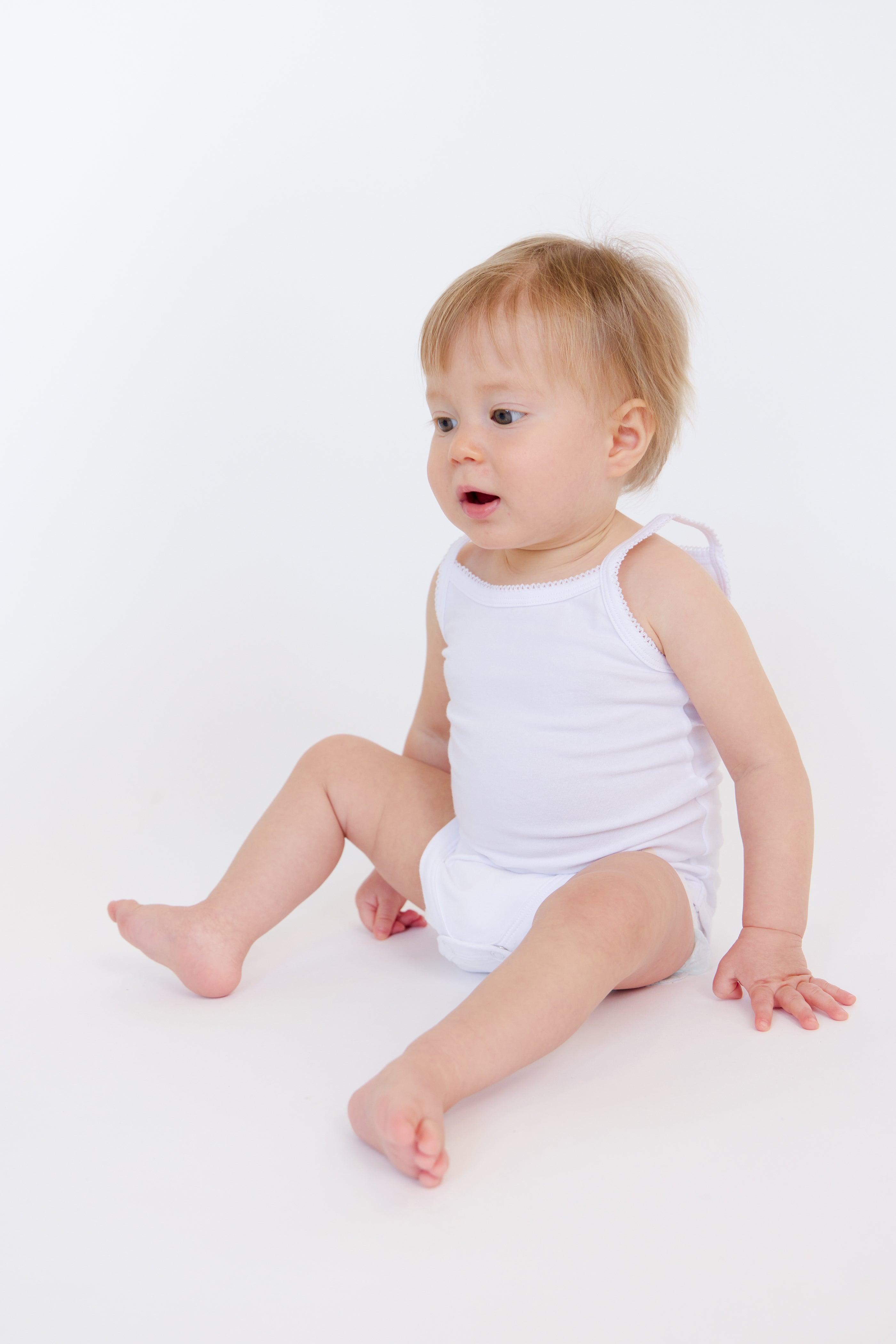 Feathers Tank Top Bodysuits for Baby Girl (2 Pack) Super Soft One-Piece Toddler Bodysuit