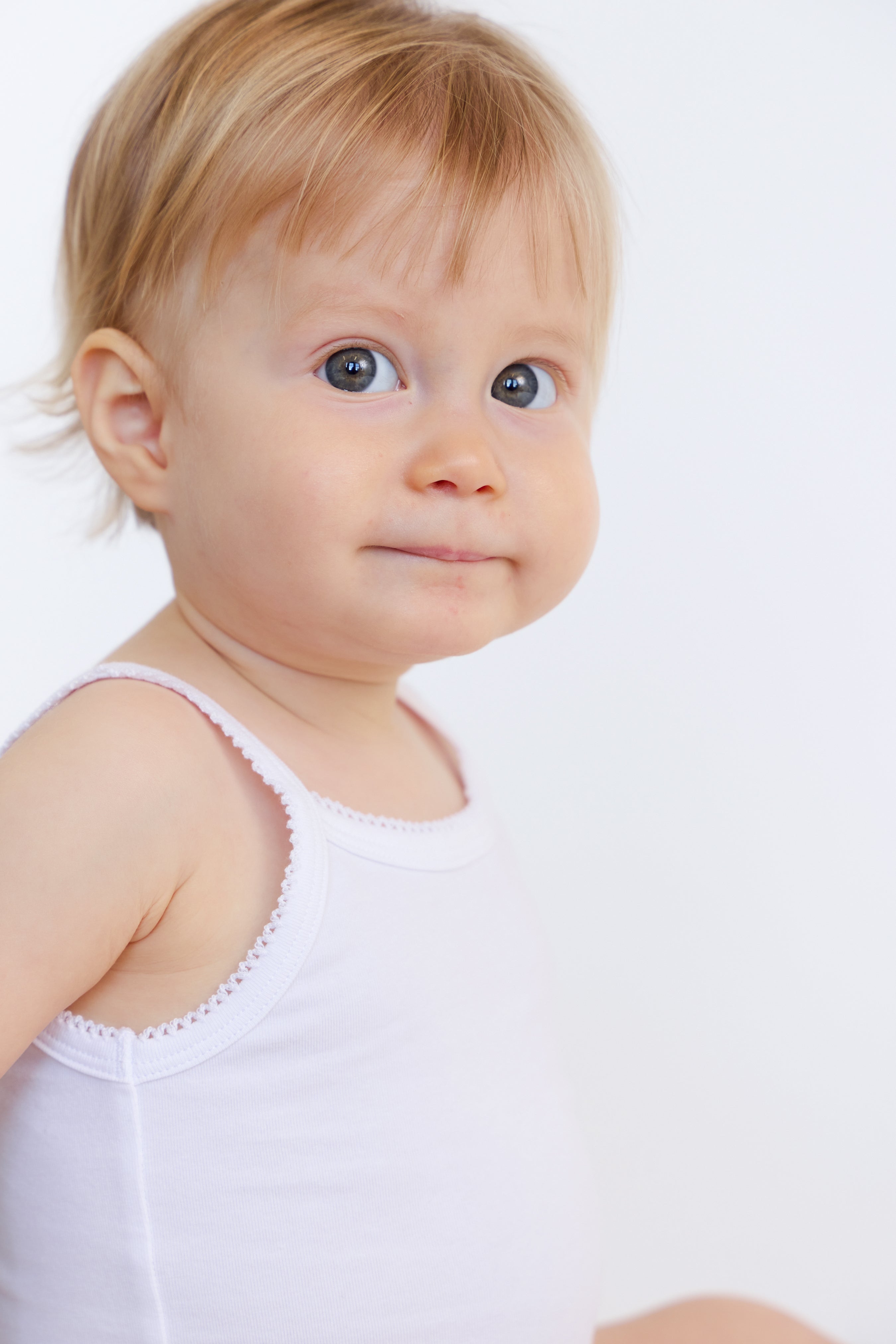 Feathers Tank Top Baby Girl Undershirts - Super Soft Cotton One-Piece Toddler Bodysuit (4 Pack) (White)