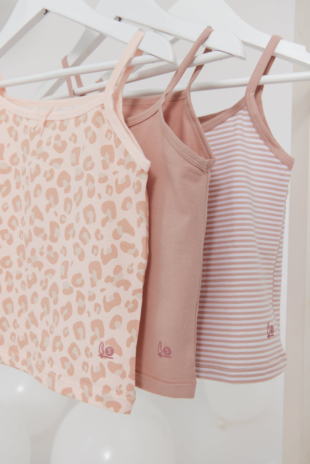Feathers Girls and Toddler Undershirts - Kids Camisoles - Super Soft Cotton