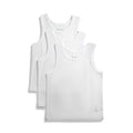Feathers Boys White Tank Top 100% Cotton Tagless Undershirts 3-Pack