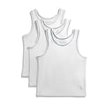 Feathers Boys White Tank Top 100% Cotton Tagless Undershirts 3-Pack