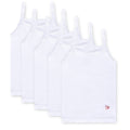 Feathers Girls Undershirts Tagless Camisoles - 5 pk Super Soft Cotton Cami Girls Tank Tops