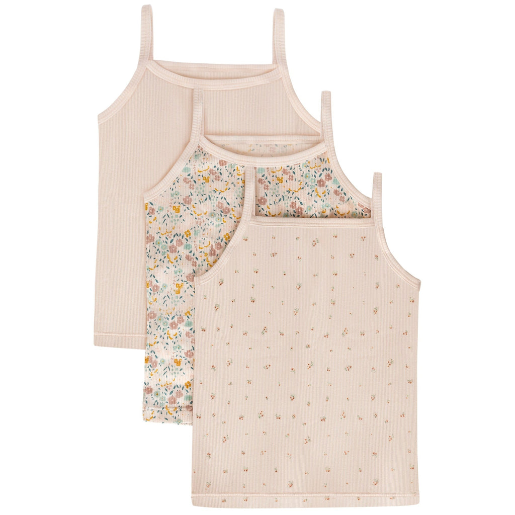 Feathers Super Soft Girls Undershirts Tagless Camisoles – Cotton Cami Girls Tank Tops (3 Pack)