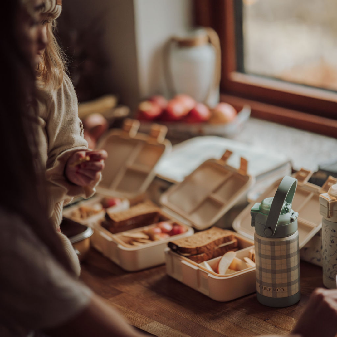 3 Compartment Leakproof Lunchbox | Fern Plaid